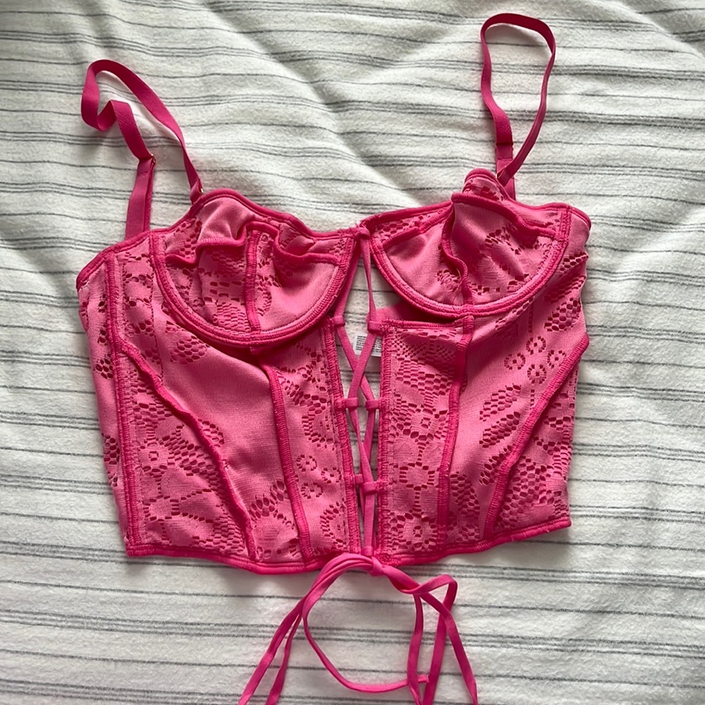 Pink Urban Outfitters corset